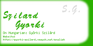 szilard gyorki business card